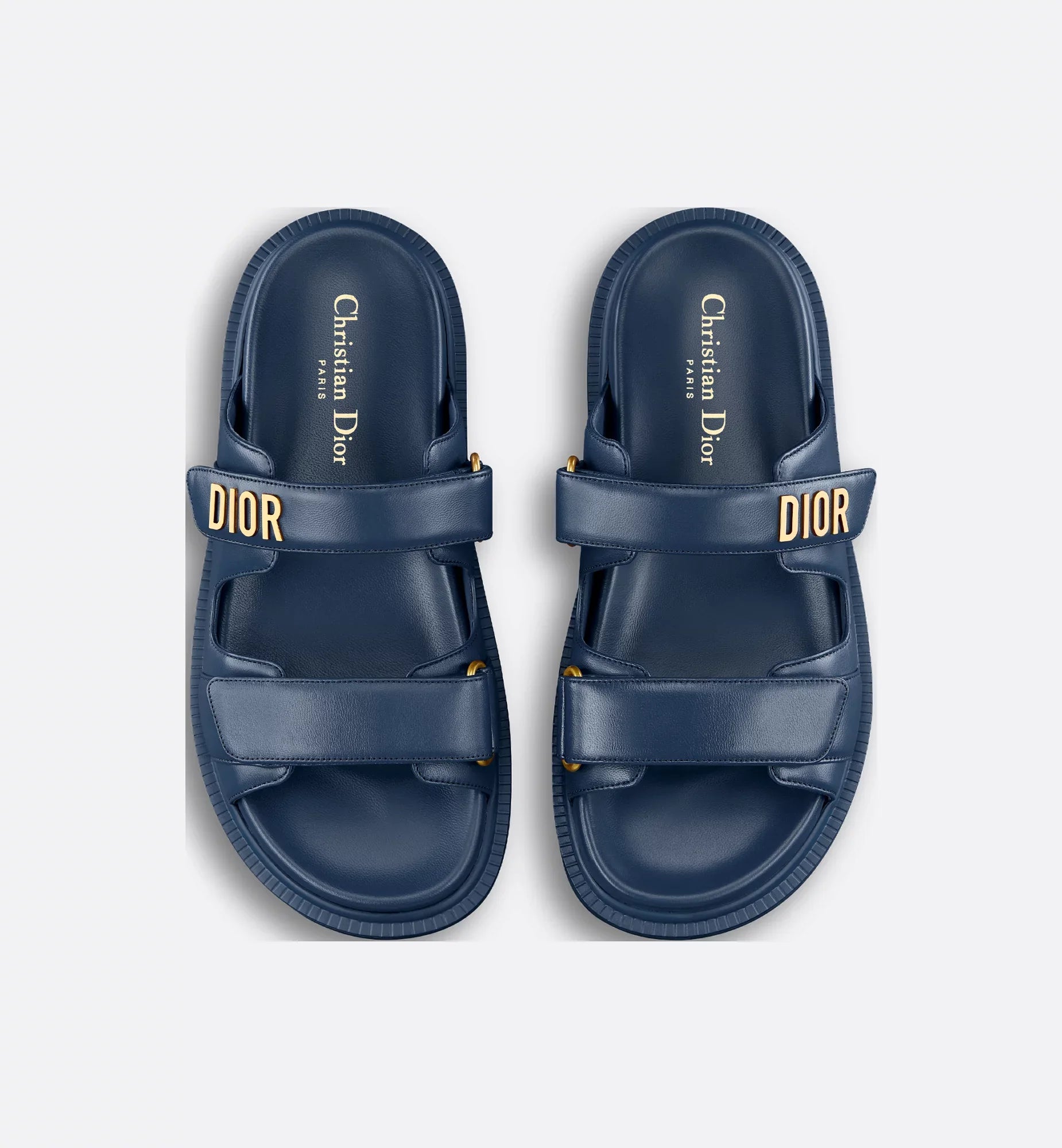 Dioriviera Dioract Slide Deep Blue Lambskin