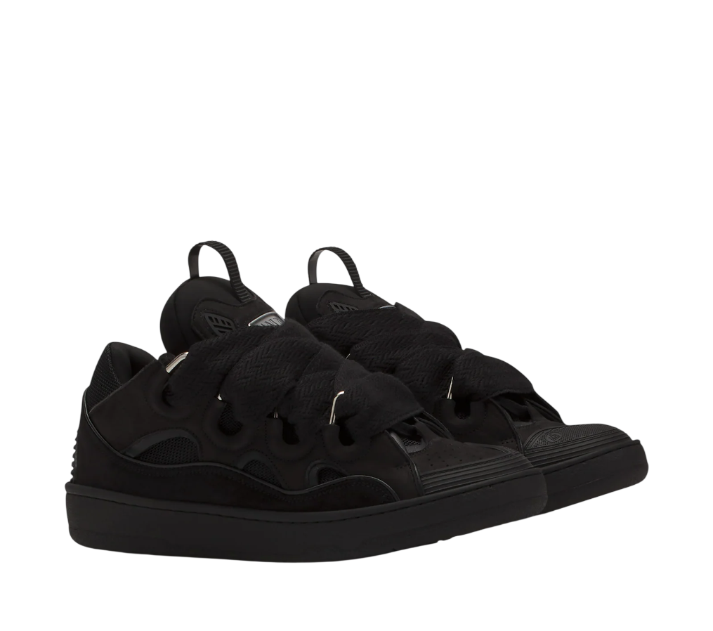 Lanvin Leather Curb Sneakers