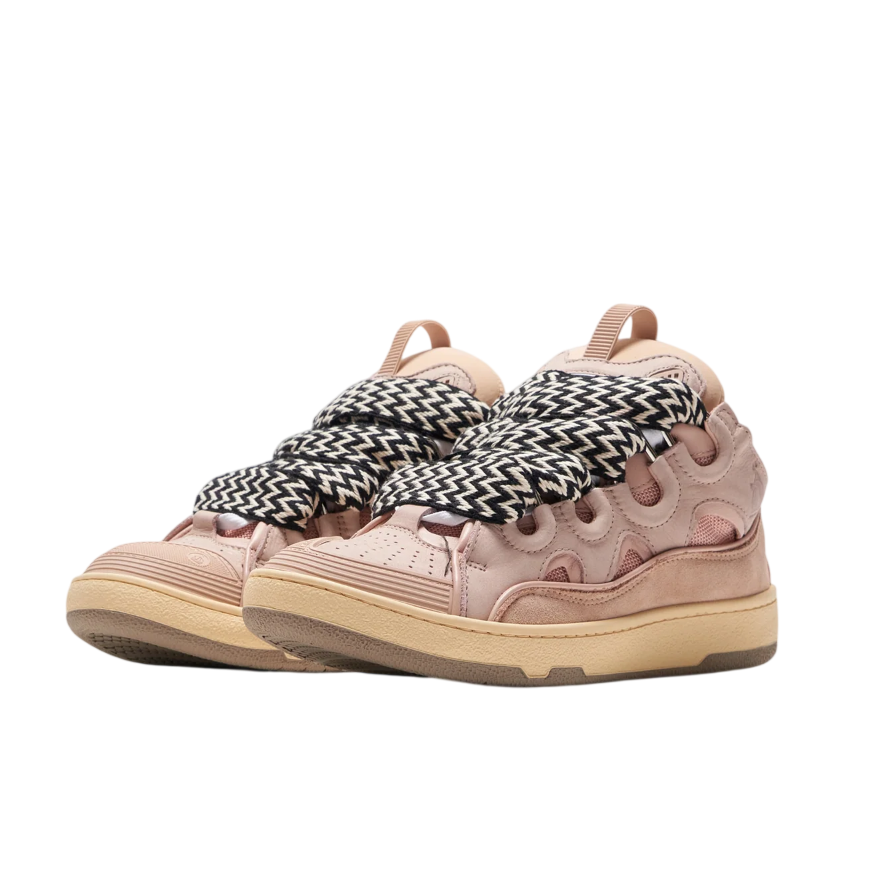 Lanvin Leather Curb Sneakers