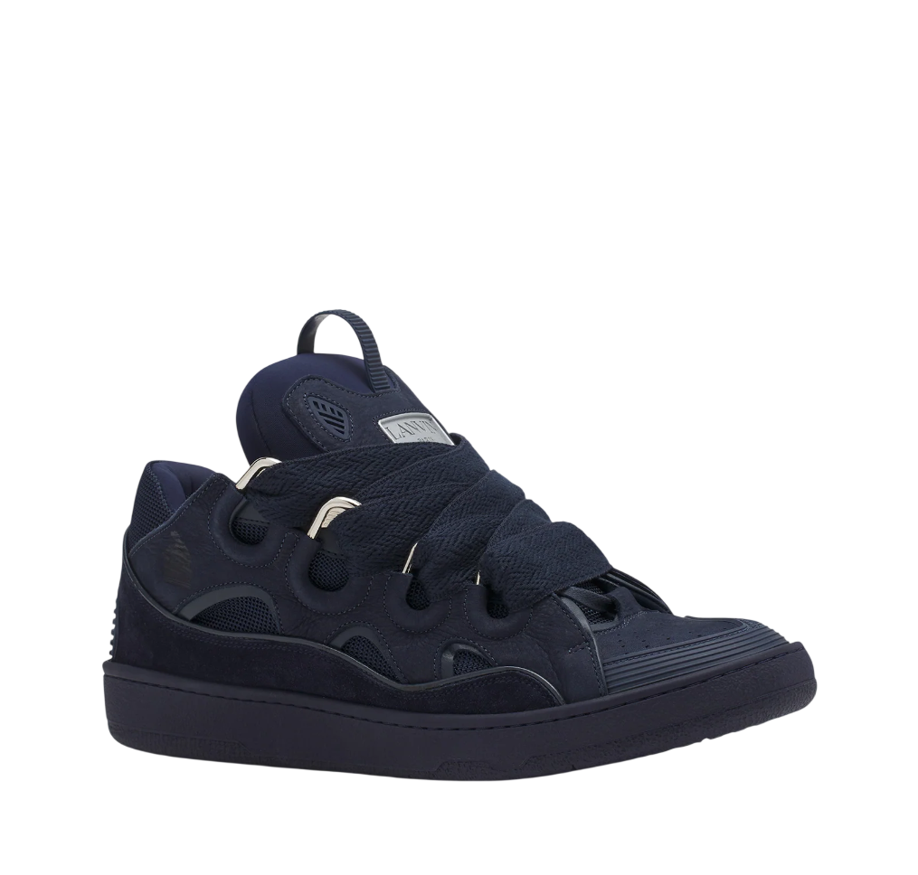 Lanvin Leather Curb Sneakers