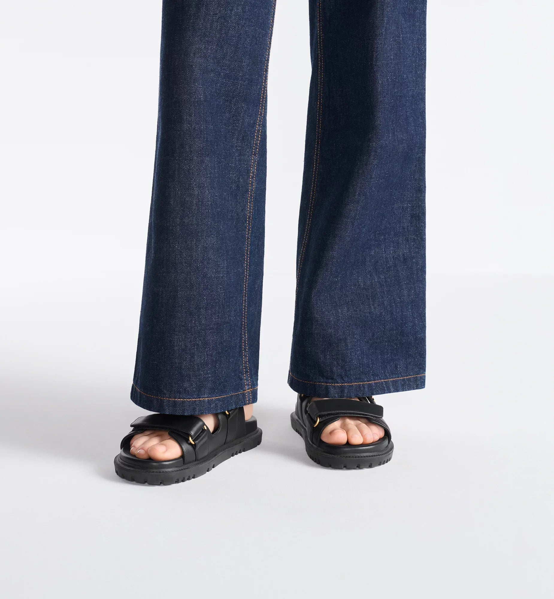 Dioriviera Dioract Slide Black Lambskin