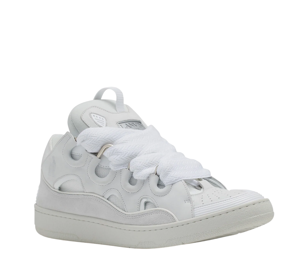 Lanvin Leather Curb Sneakers