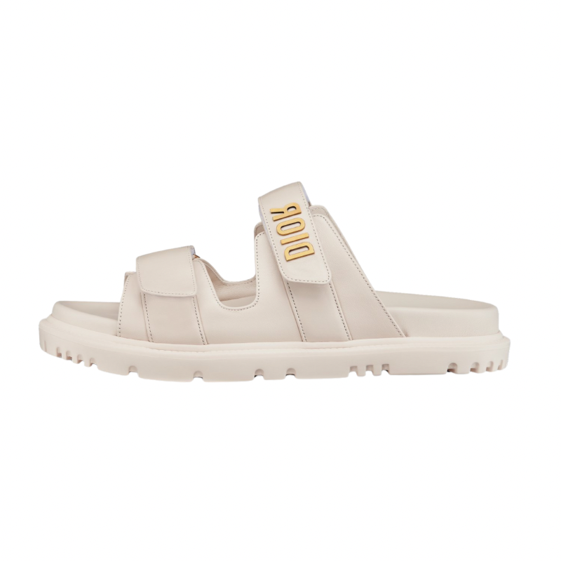 Dioract Slide White Lambskin